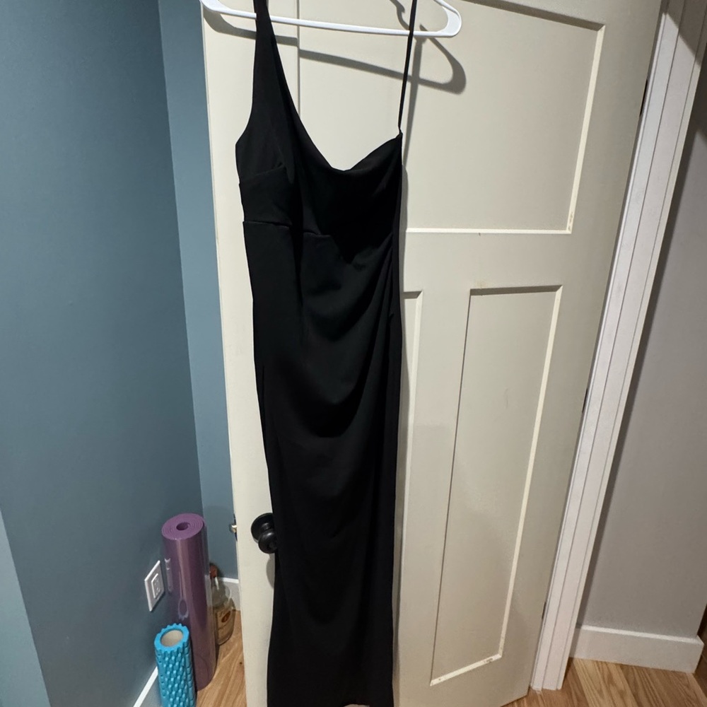Windsor One Shoulder Black Dress